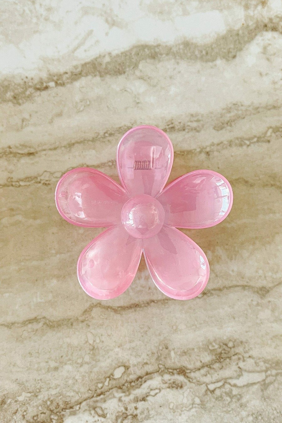 Higher Love * | Buy Dippin' Daisy'S Oopsy Daisy Hair Claw Clip Clear Pink Clear Pink