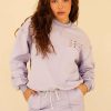 Fresh Picks * | Best Deal Dippin' Daisy'S Dd Wave Crewneck Amethyst Amethyst