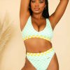 Summer Sanctuary * | Flash Sale Dippin' Daisy'S Ultra Bottom Checked Out (Green/Yellow) Checked Out (Green/Yellow)